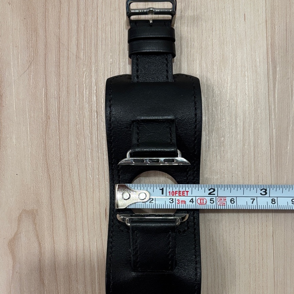 Black Leather Smartwatch Band - Picture 9 of 9
